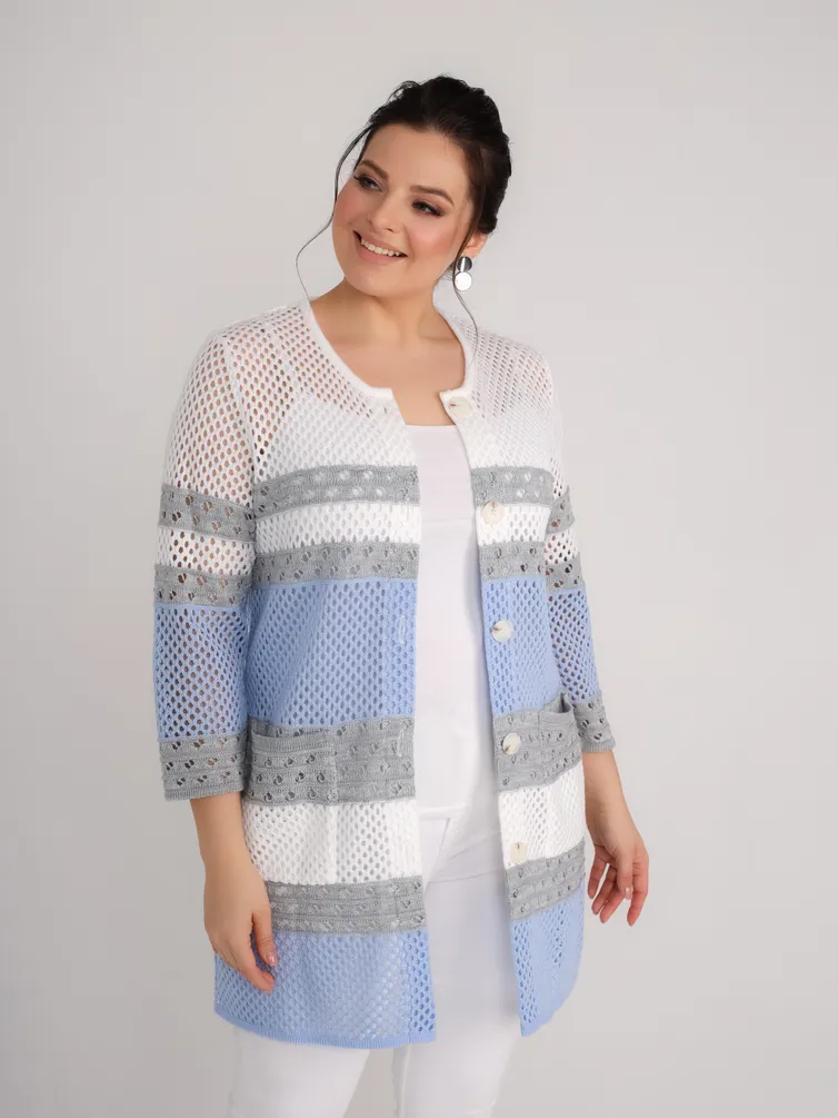 Sweter BONADI #1949 goluboj