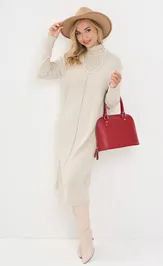 Платье Newvay 9242-92037 кокосовое мол