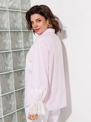 Блузка Anastasia MAK арт. 1352 розовый+полоска