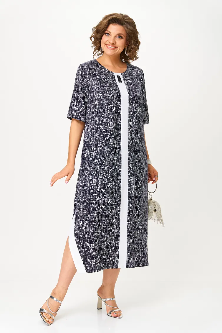 Sukienka Michel Chic #2168 temno-sinij, gorox