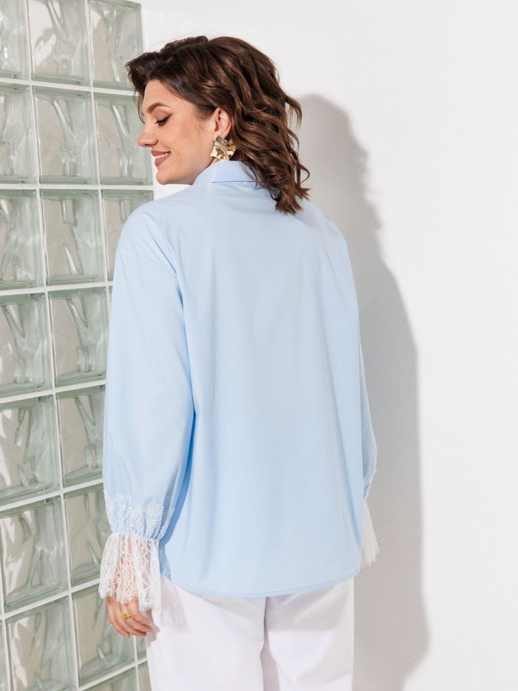Блузка Anastasia MAK арт. 1352 голубой