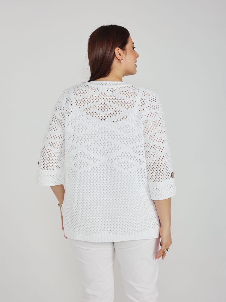 Sweter BONADI #2178 belyj