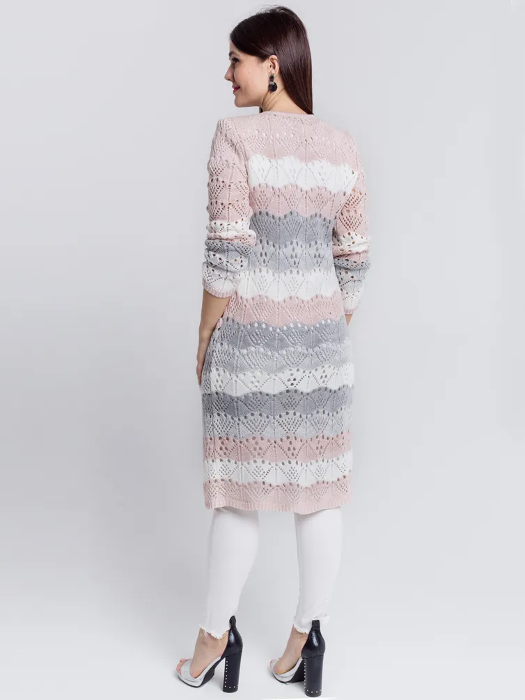 Sweter BONADI #1285 pudra-seryj