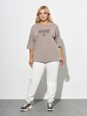 Koszulka DORA plus #0087-18 sero-bezhevyj