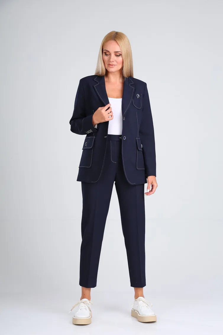 Garnitur Vilena-fashion #725 temno-sinij