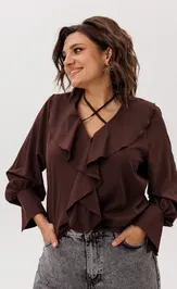 Блуза Anelli Laurel 1679 Пряный какао