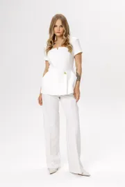 Blouse Pirs #6636 belyj