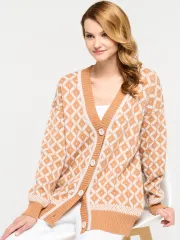 Кардиган Newvay арт. 9232-91004 карамель/св.беж