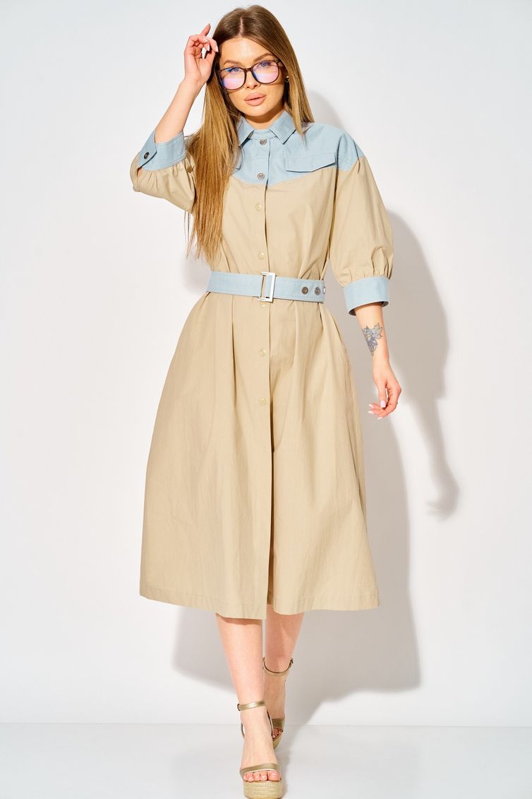 Sukienka LAIKONY #L-434 bezhevyj