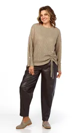 Zestaw Olga Style S1056 zig-zag korichnevyj