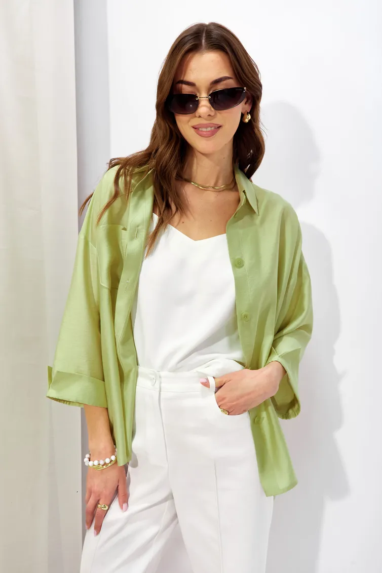 Bluzka Lyushe #4323 salatovyj