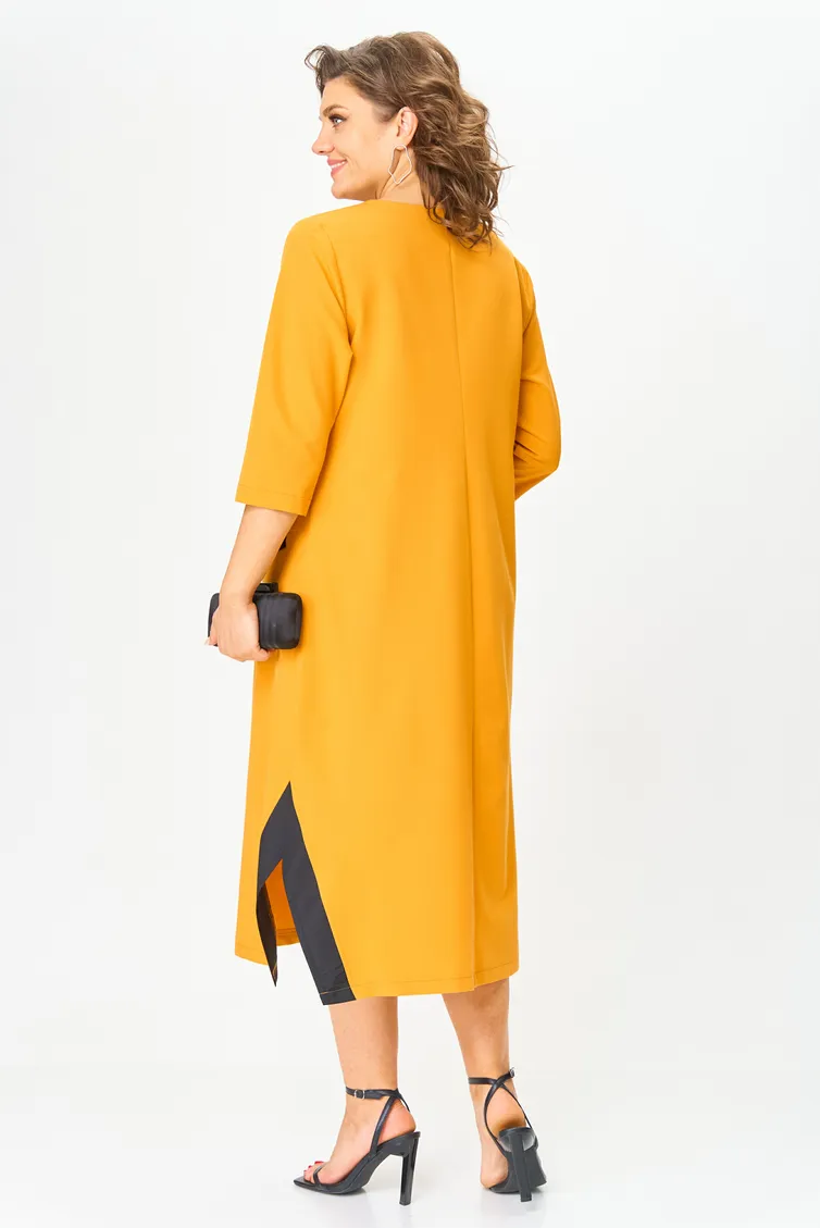 Sukienka Michel Chic #2073/1 gorchichnyj