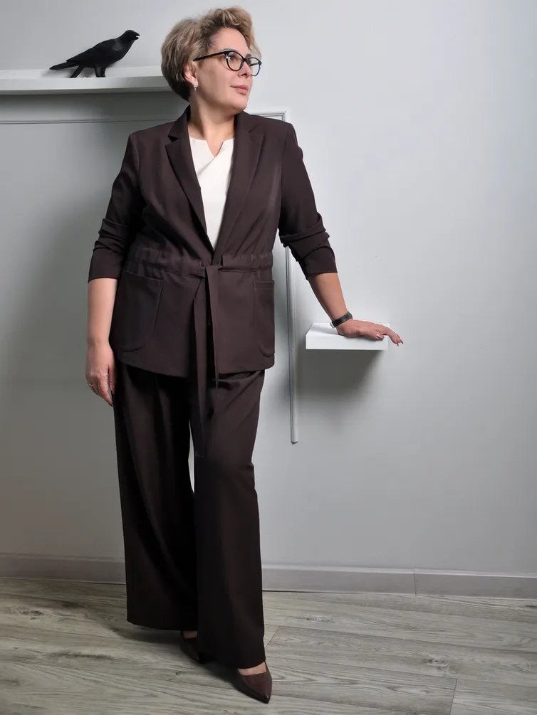 Blazer NOVITA #1483 korichnevyj