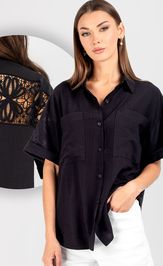 Blouse VIZAVI 724 chernyj