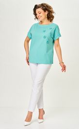 Блузон Rumoda 2288 бирюзовый