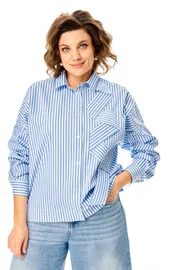Bluzka Michel Chic #798 poloska golubaya