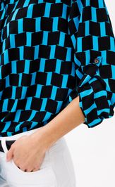Blouse VIZAVI 735 cherno-goluboj