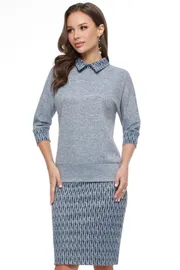 Zestaw DS Trend #K-0913-0019-05 (sero-goluboj delovoj s yubkoj)