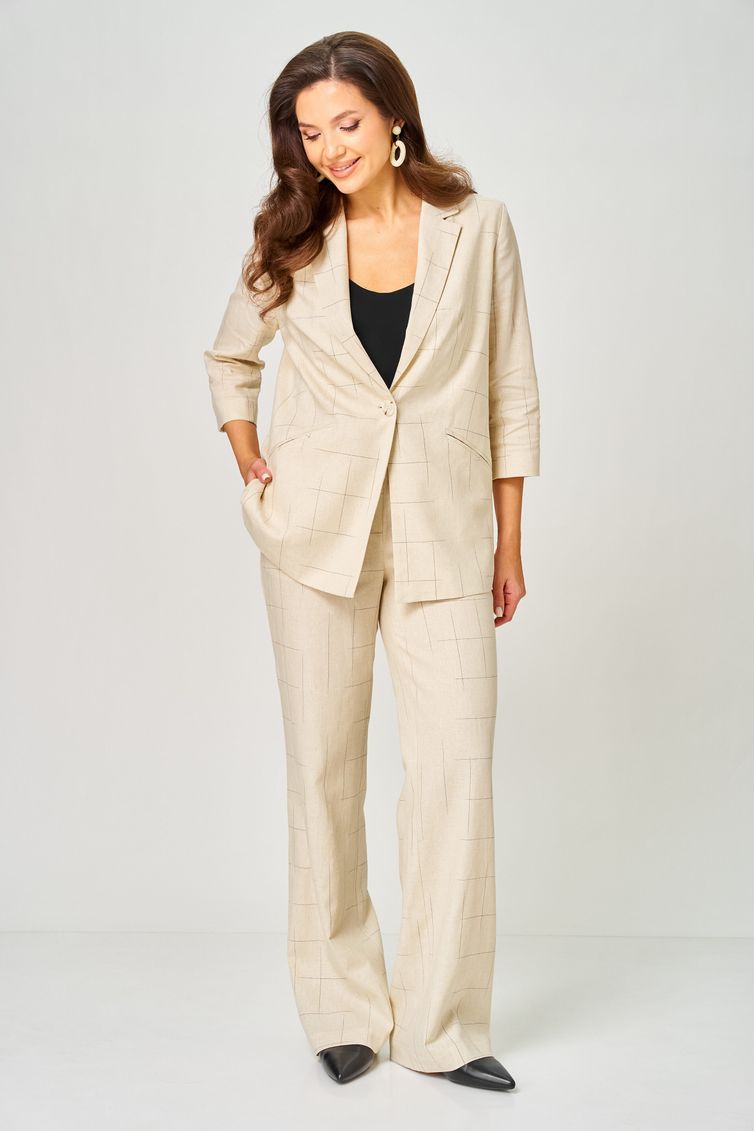 Set LeNata #20554 bezhevyj v kletku