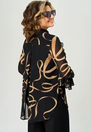 Blouse EVA GRANT #9019 print lenty