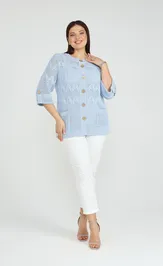 Sweter BONADI 2187 goluboj
