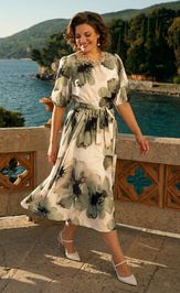 Платье Лилиана 1536 олив