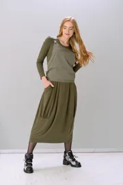 Dress Fantazia Mod #3525 xaki