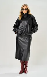 Kurtka Ava fashion M-230 chernyj
