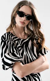 Sukienka MilMil 1022-25 Kasablanka zebra