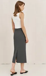 Skirt LeNata 18473 seryj