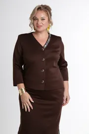 Garnitur Vilena-fashion #1007 shokolad
