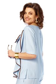 Suit Olga Style #S1028 goluboj