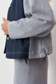 Жакет Panda арт. 122130 сине-серый