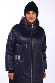 Пальто LS арт. 5018 т.син