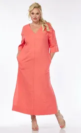 Платье Ava fashion М-065 коралловый