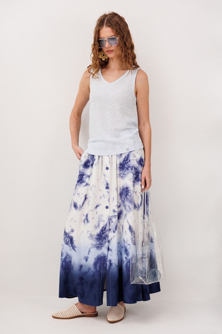 Юбка Buter New арт. 3342 синий принт