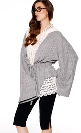 Cardigan Elletto Life 13036 seryj