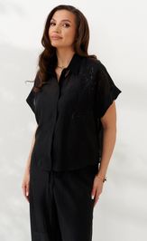 Bluzka Alta Moda 1090-1 chernyj