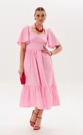 Sukienka Anelli Laurel 1866 pink san