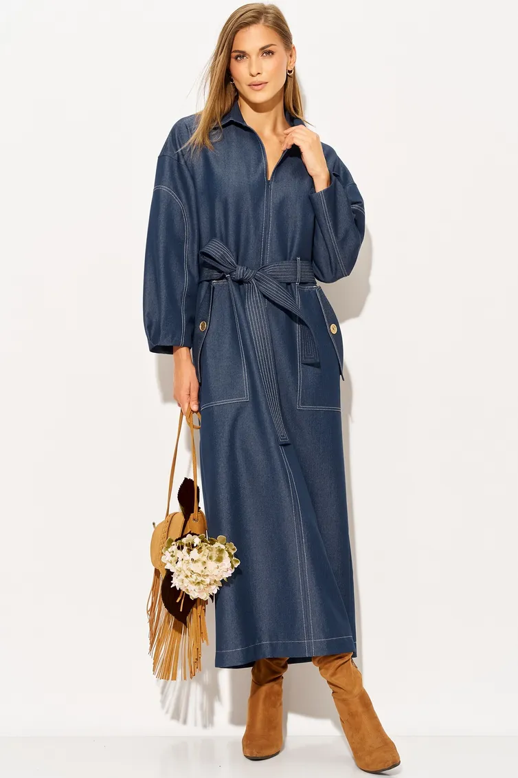 Dress LAIKONY #L-594 temno-sinij
