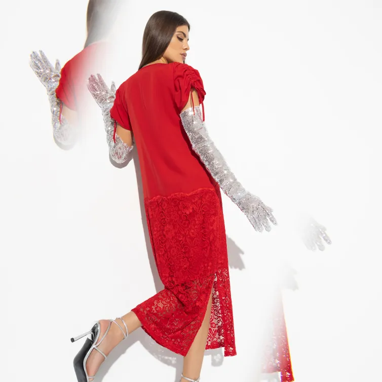 Sukienka CHARUTTI #Roskosh izyashhestva (passion red)