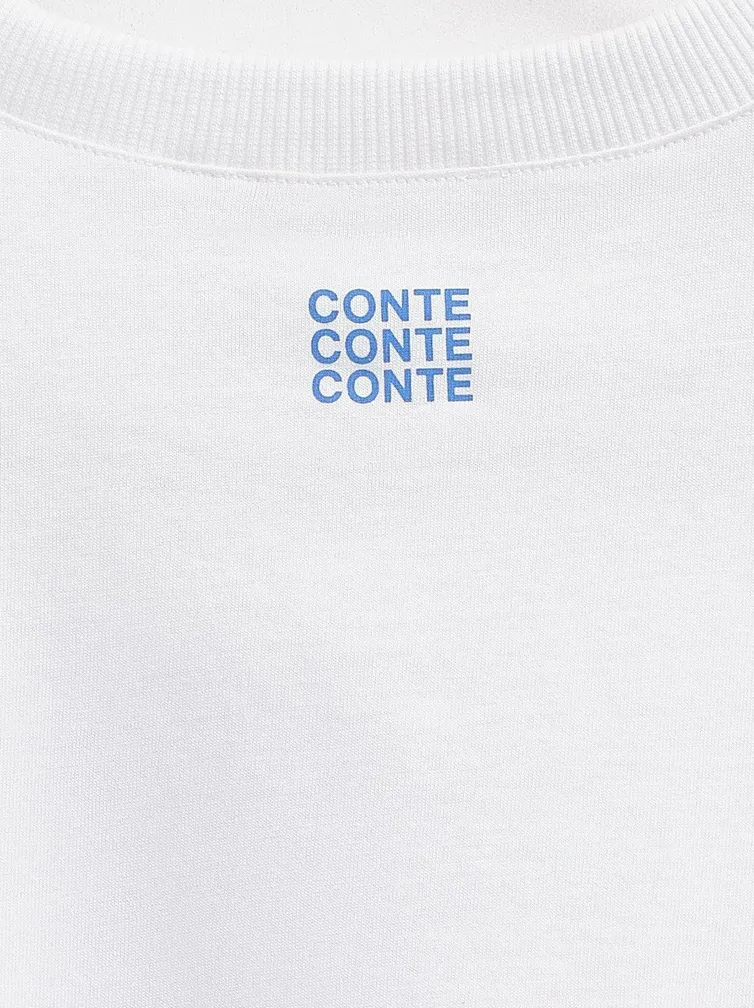 Koszulka Conte Elegant #23S-2706TSP white-fantastico 170