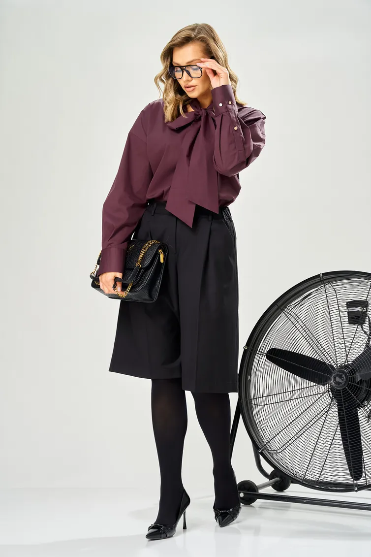 Blouse Ava fashion #M-235 bordovyj