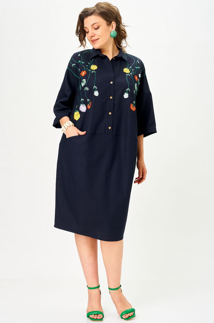 Платье SOVA арт. 11318 синий