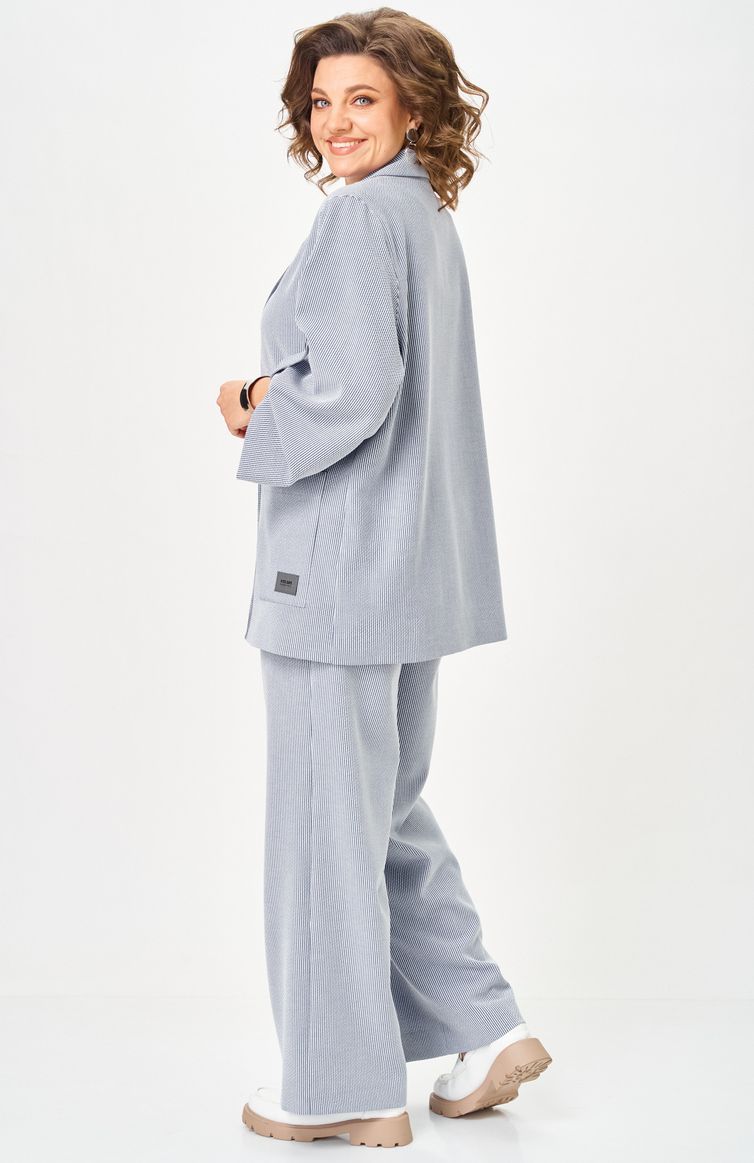 Костюм БелЭльСтиль арт. 884-333/601-308 голубая полоска