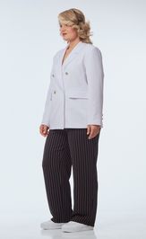 Костюм OVERYOU 247 белый с черно-белым