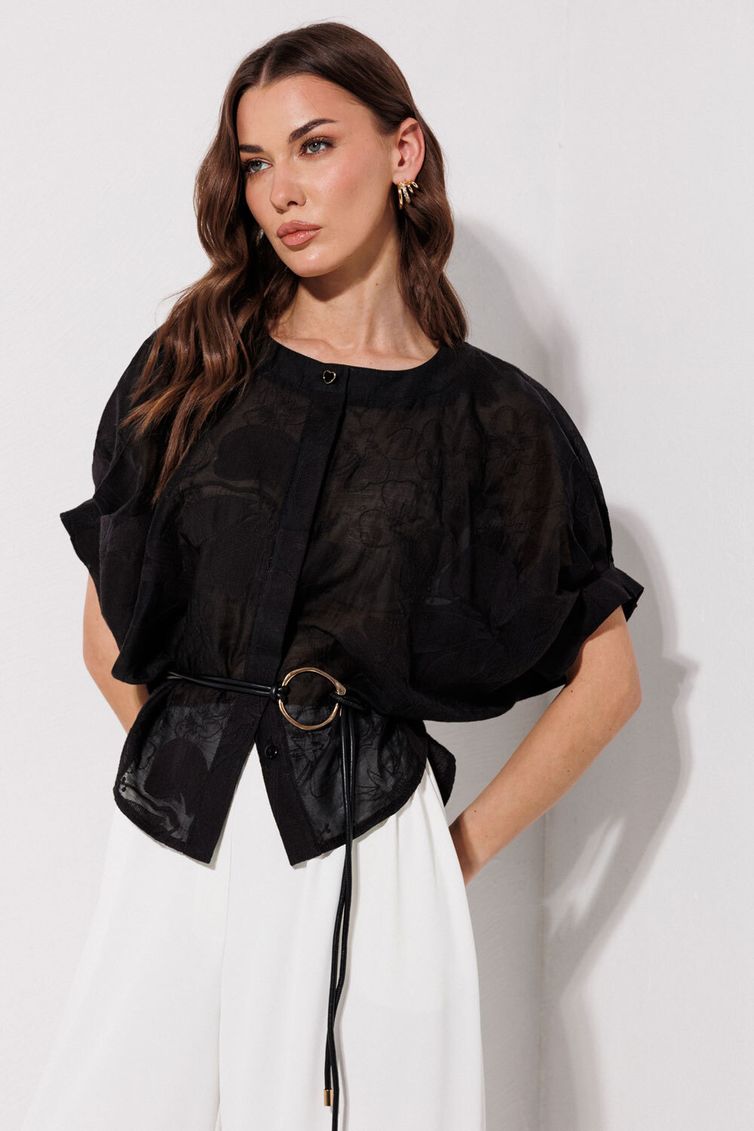 Блузка Люше арт. 4382 черный