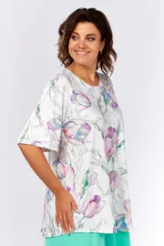 Bluzka Abbi #4056 belyj tyulpan