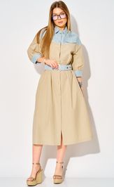 Платье LAIKONY L-434 бежевый