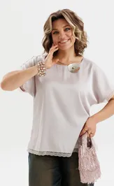 Blouse Anelli Laurel 1908 farforovyj